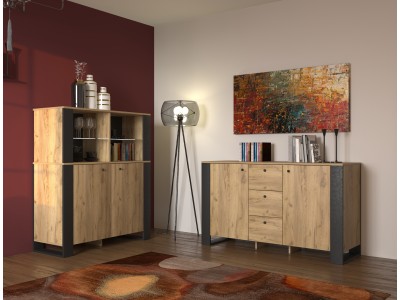 Ντουλάπι σαλονιού 2D/3D Old Wood